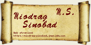 Miodrag Sinobad vizit kartica